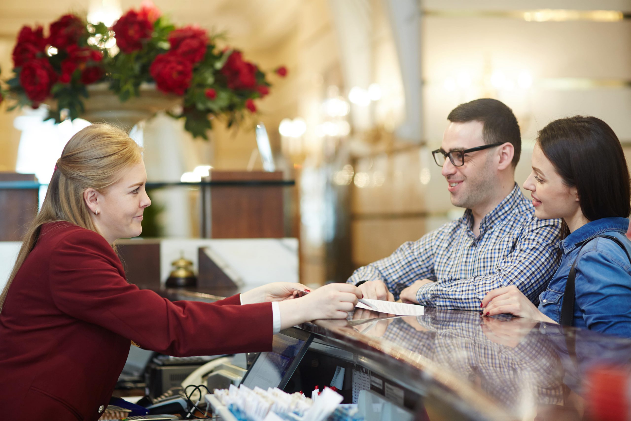 Hotelreinigung am Empfang Hotelreinigung am Empfang